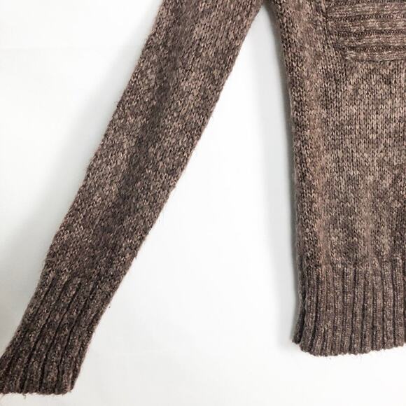Suzy Shier Brown V-Neck Chunky Sweater Size Small - Picture 5 of 11